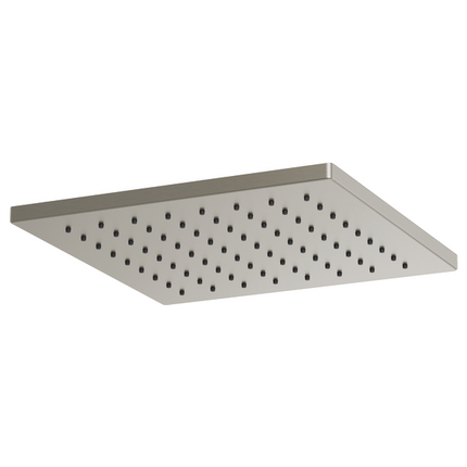 Brizo 12" Linear Square Single-Function Raincan Shower Head - 1.75 GPM 81399-NK - Plumbing Market