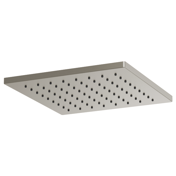 Brizo 12" Linear Square Single-Function Raincan Shower Head - 1.75 GPM 81399-NK - Plumbing Market