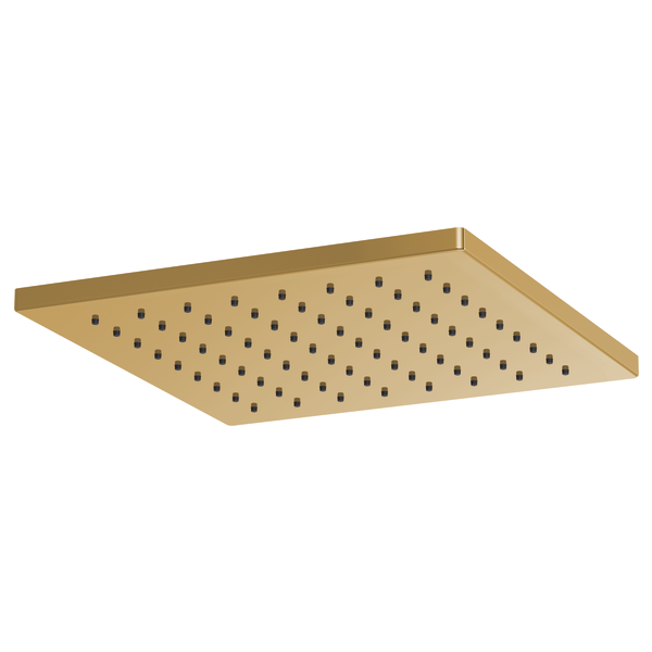 Brizo 12" Linear Square Single-Function Raincan Shower Head - 1.75 GPM 81399-PG - Plumbing Market