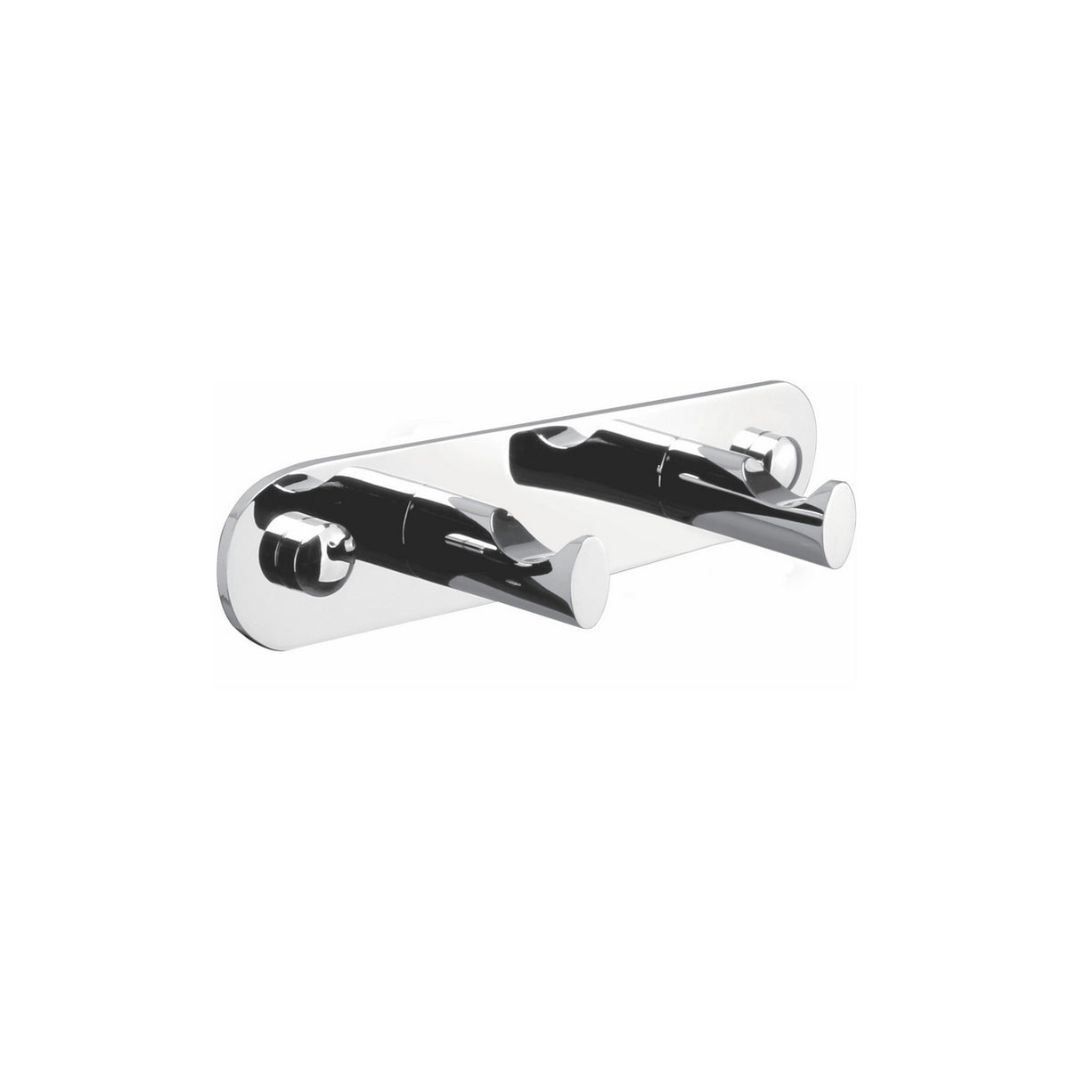 Kube Bath Aqua Rondo by KubeBath Robe Hook With 2 Hooks - Chrome (8154-2)