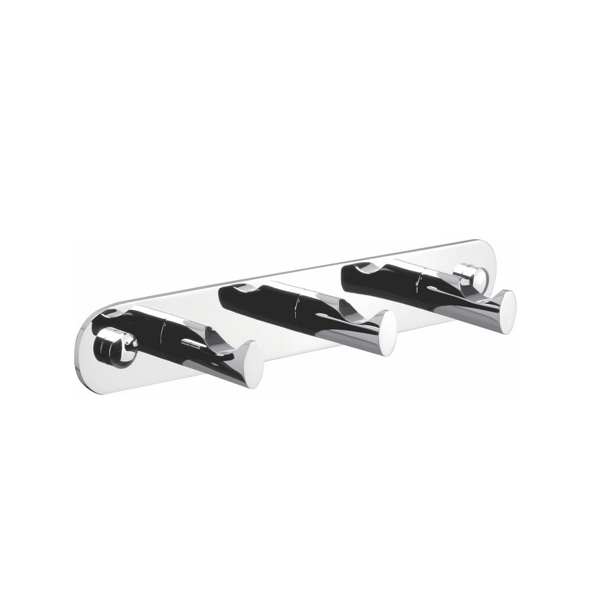 Kube Bath Aqua Rondo by KubeBath Robe Hook With 3 Hooks - Chrome (8154-3)