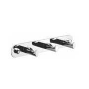 Kube Bath Aqua Rondo by KubeBath Robe Hook With 3 Hooks - Chrome (8154-3)
