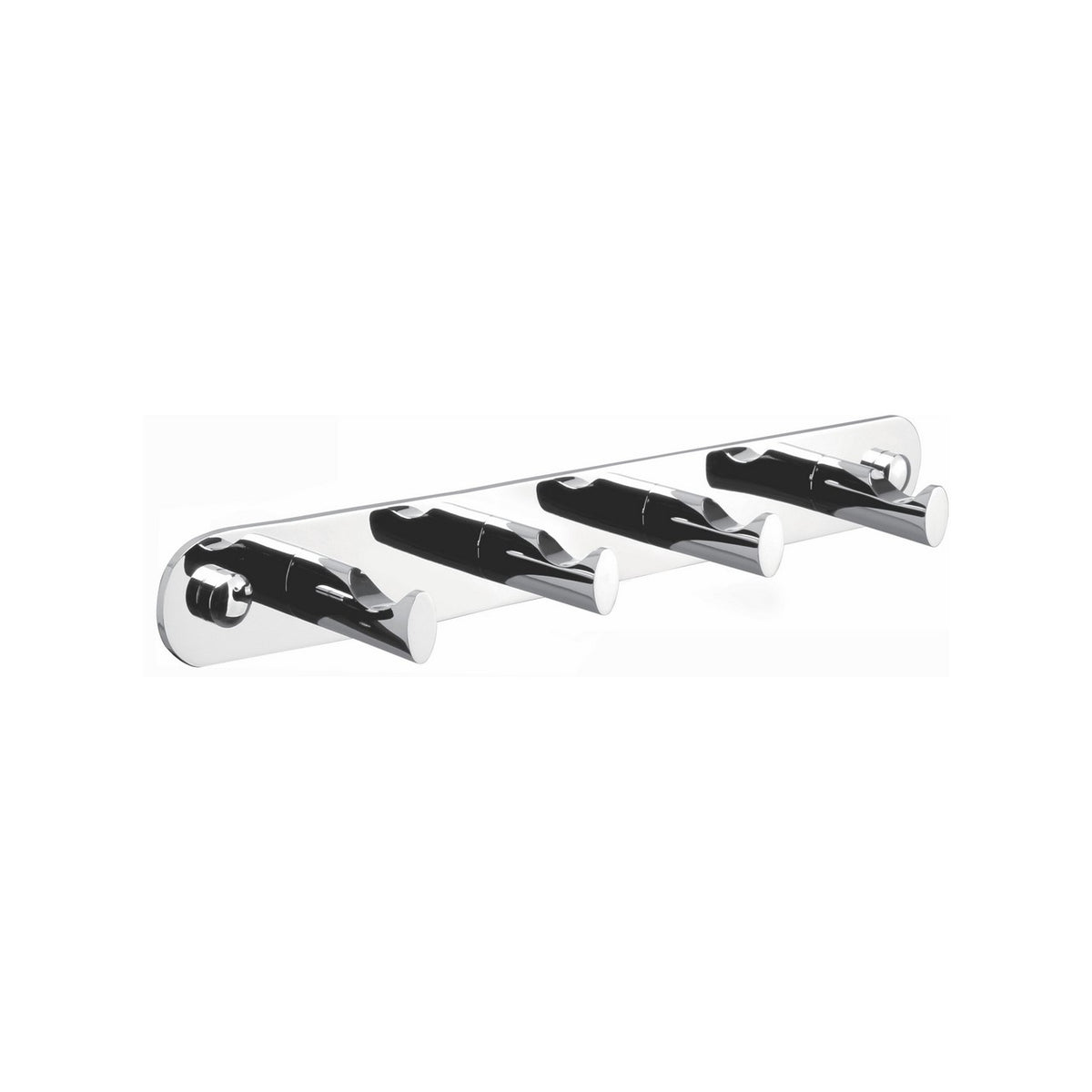 Kube Bath Aqua Rondo by KubeBath Robe Hook With 4 Hooks - Chrome (8154-4)