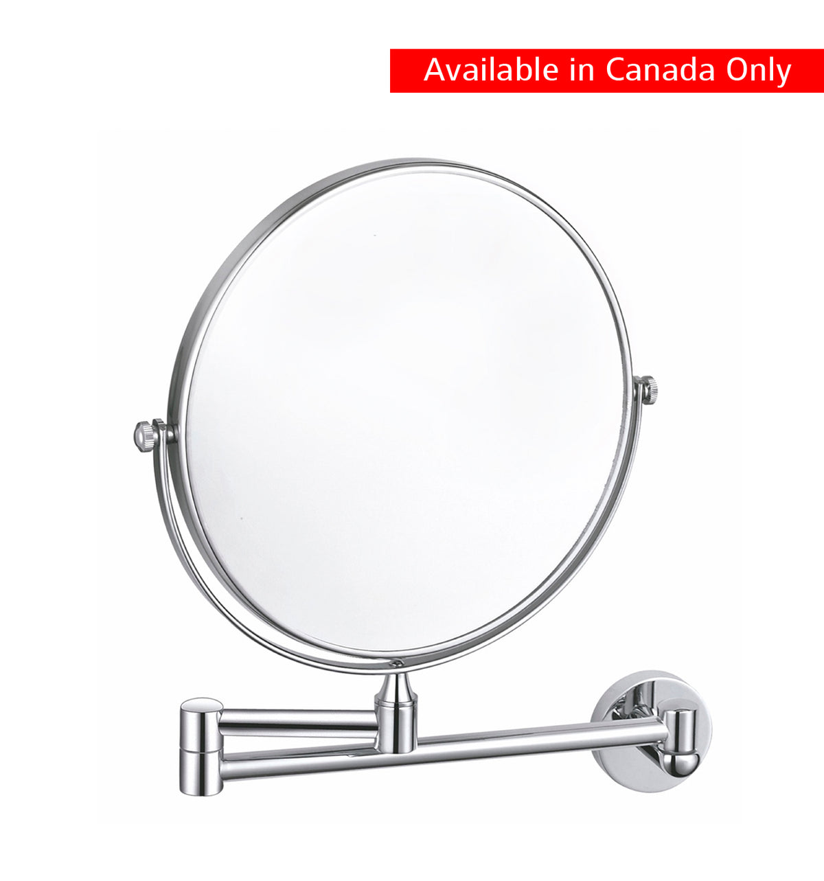 Kube Bath Aqua Rondo by KubeBath Magnifying Mirror - Chrome (8158) view 2