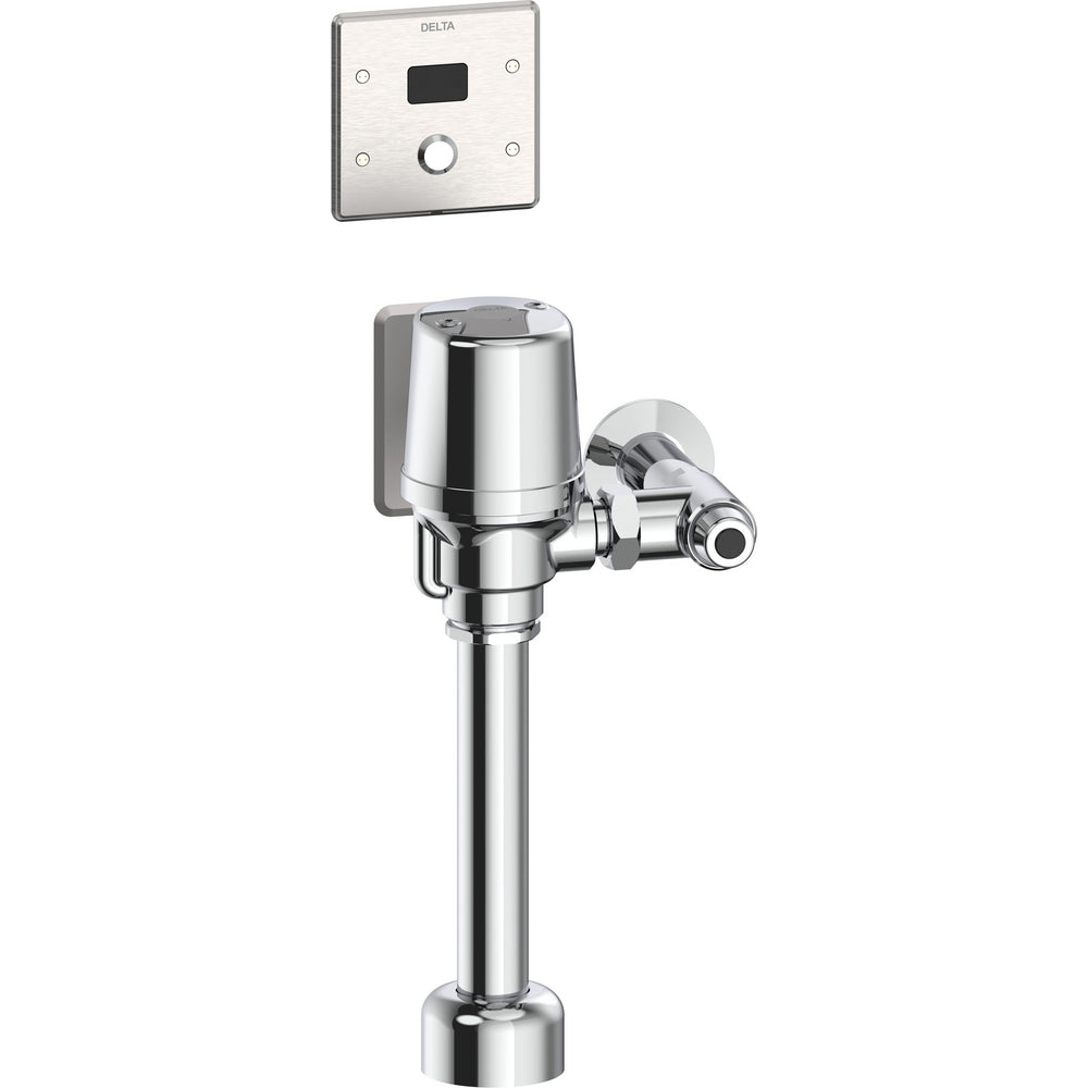 Delta Commercial 81T201-WMSHWA Electronic Exposed Water Closet Flush Valve with Wallmount Sensor - Hardwire Operated