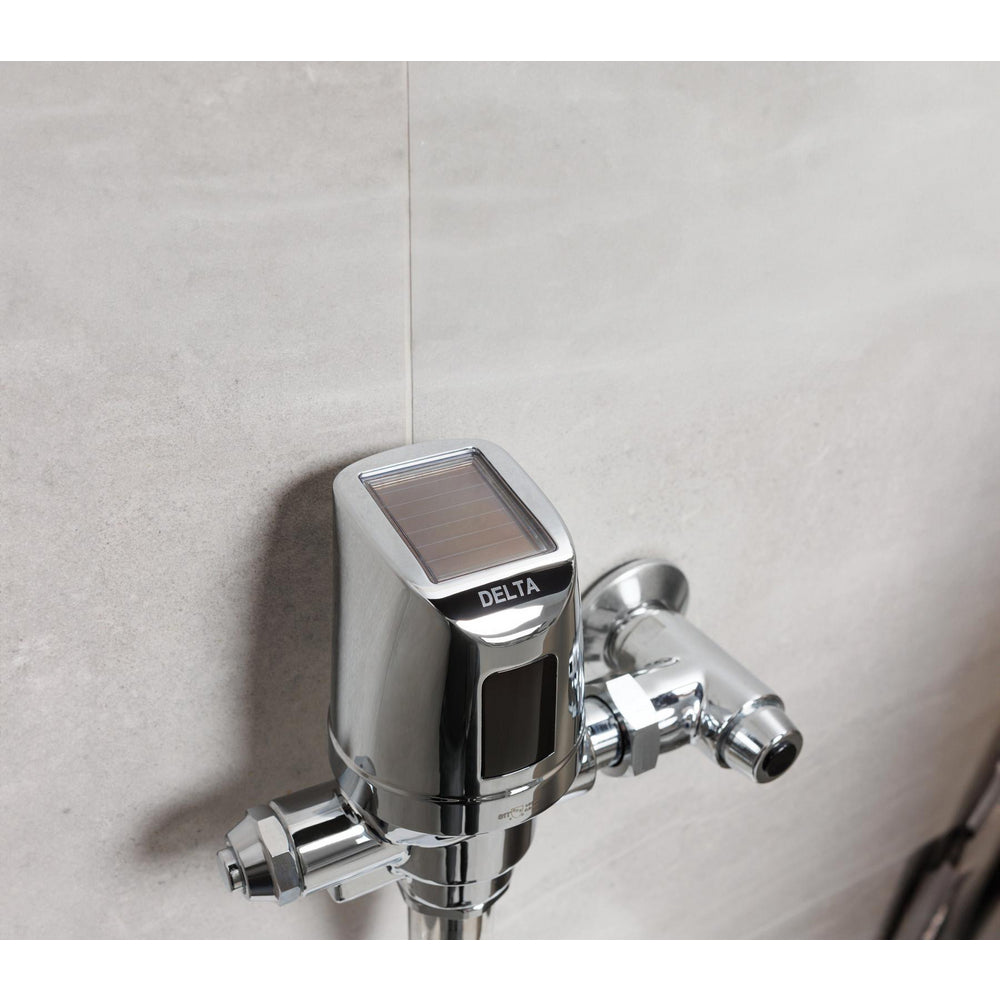 Delta Commercial 81T201SP-42-MMO Electronic Exposed Water Closet Flush Valve with Mechanical Manual Override - Solar Operated