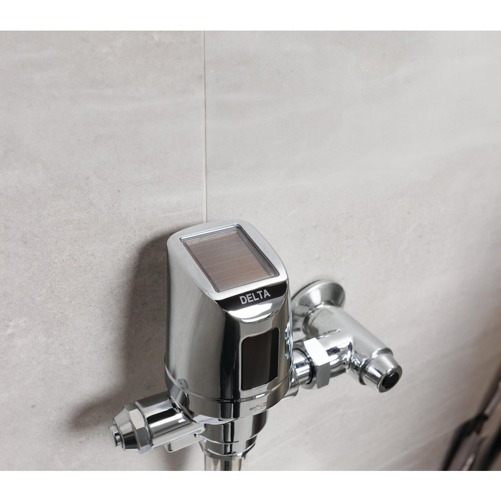Delta Commercial 81T201SP-48-MMO Electronic Exposed Water Closet Flush Valve with Mechanical Manual Override - Solar Operated