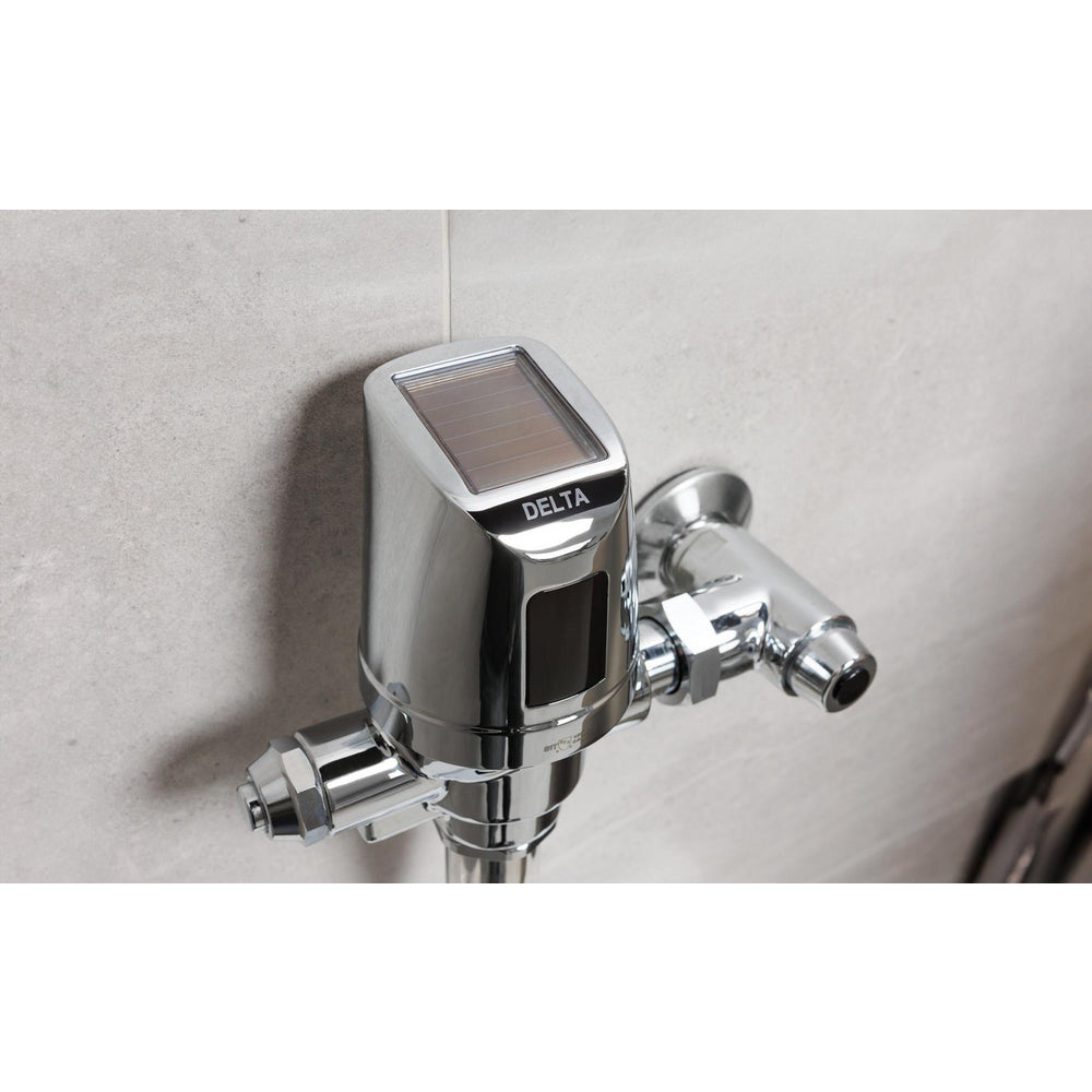 Delta Commercial 81T201SP-MMO Electronic Exposed Water Closet Flush Valve with Mechanical Manual Override - Solar Operated