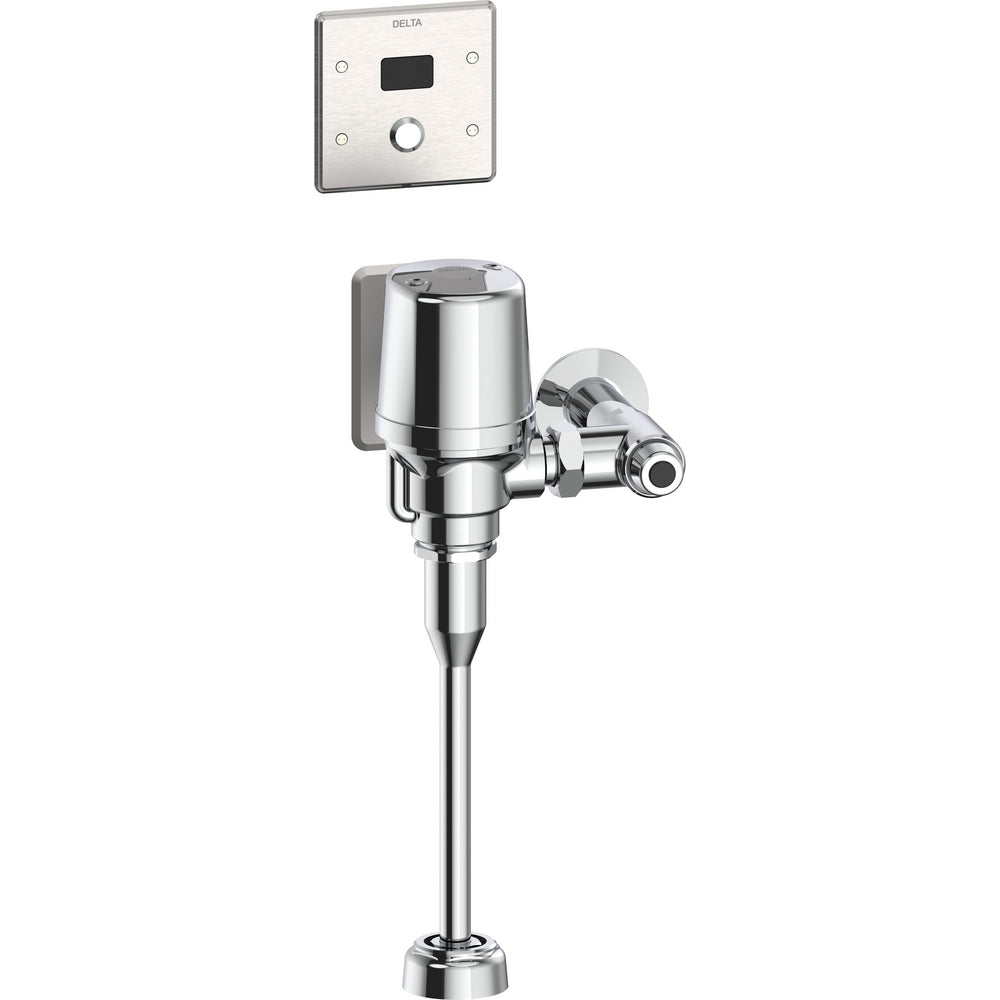 Delta Commercial 81T231-05-WMSHWA Electronic Exposed Urinal Flush Valve with Wallmount Sensor - Hardwire Operated