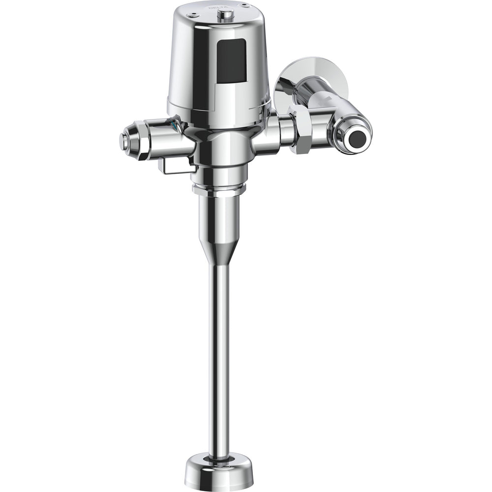 Delta Commercial 81T231BTA-05-MMO Electronic Exposed Urinal Flush Valve with Mechanical Manual Override - Battery Operated - Chrome