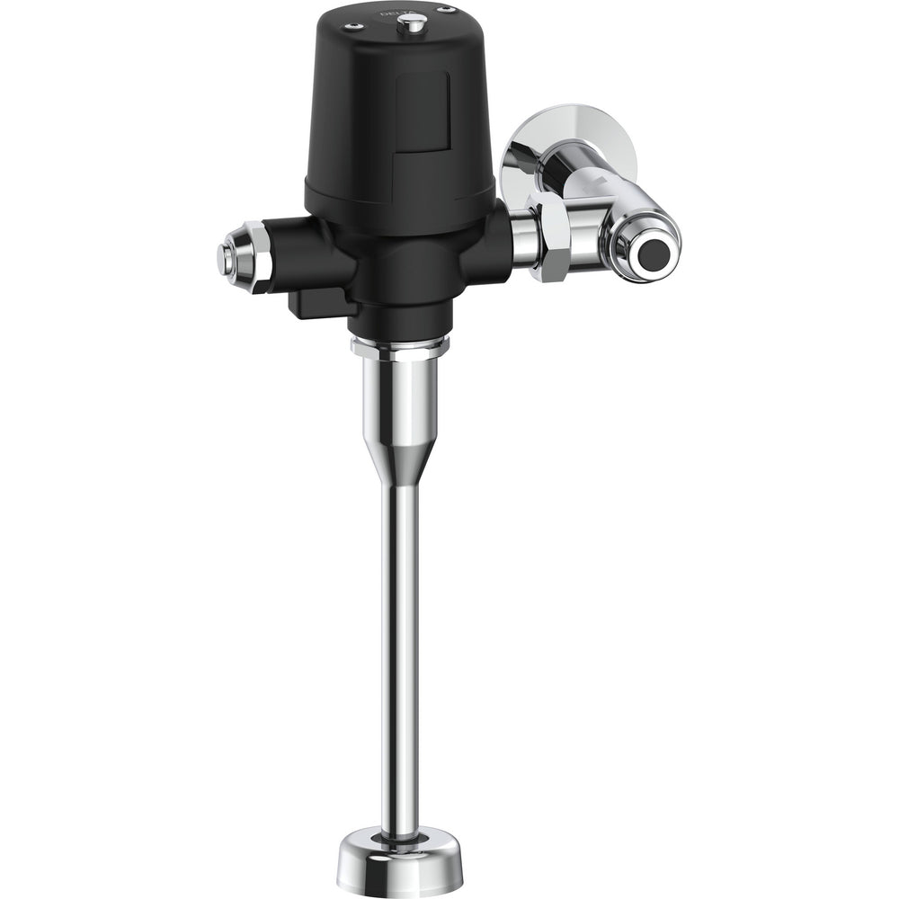 Delta Commercial 81T231BTA-05-MMO Electronic Exposed Urinal Flush Valve with Mechanical Manual Override - Battery Operated - Matte Black