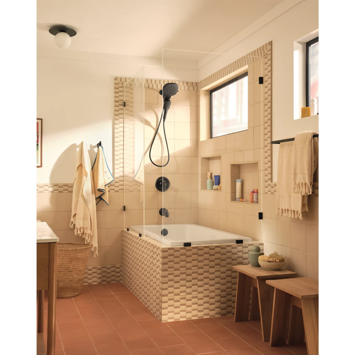 Moen Zyla Posi-Temp Tub/Shower 82140 in Matte Black (82140BL) - view 10