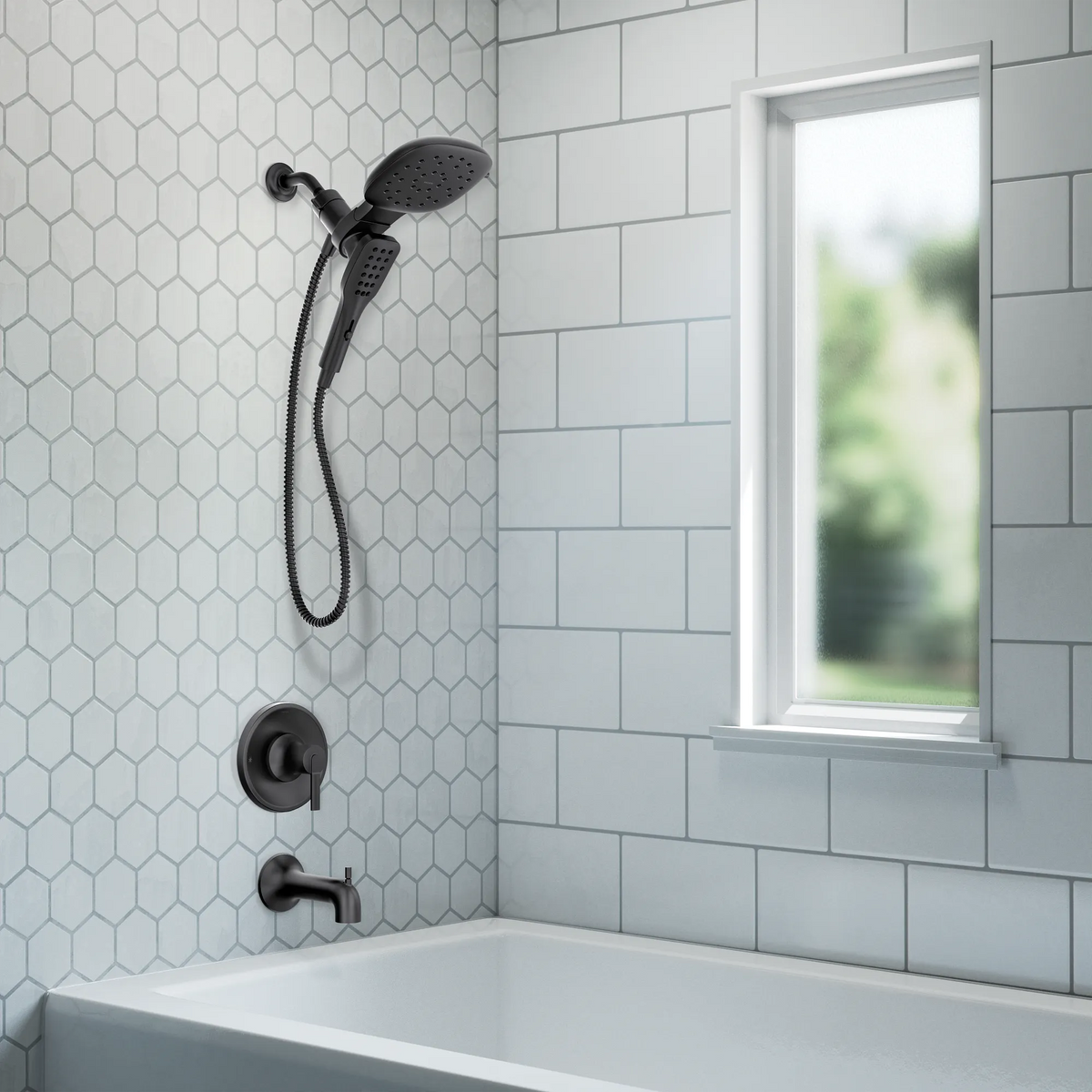 Moen Zyla Posi-Temp Tub/Shower 82140 in Matte Black (82140BL) - view 2