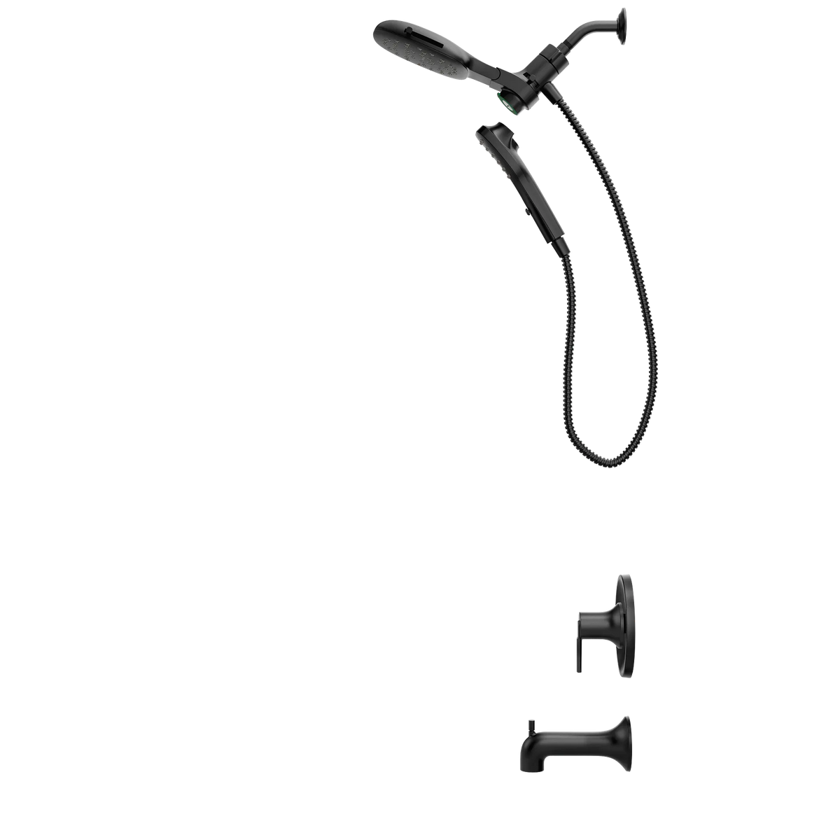Moen Zyla Posi-Temp Tub/Shower 82140 in Matte Black (82140BL) - view 8
