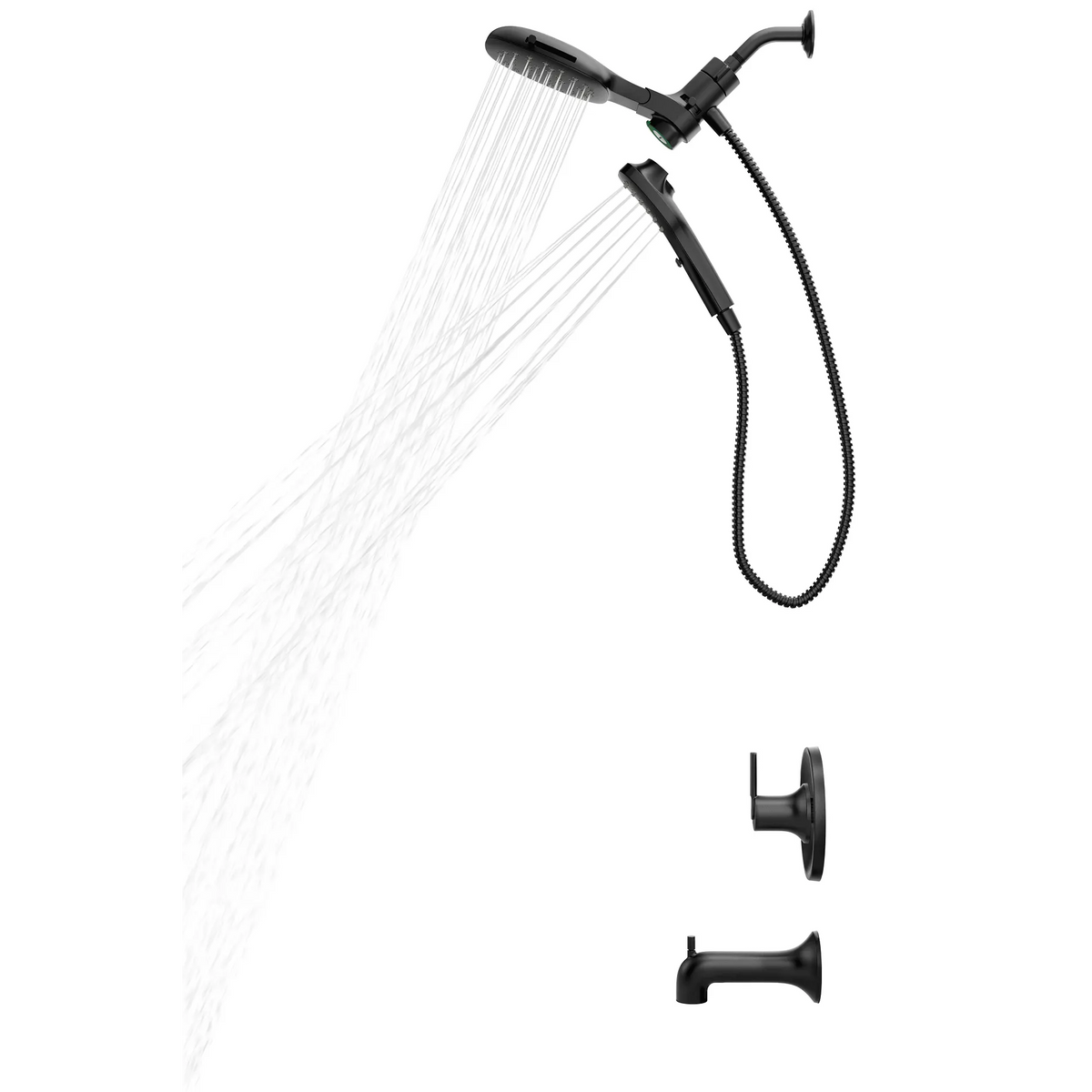 Moen Zyla Posi-Temp Tub/Shower 82140 in Matte Black (82140BL) - view 6
