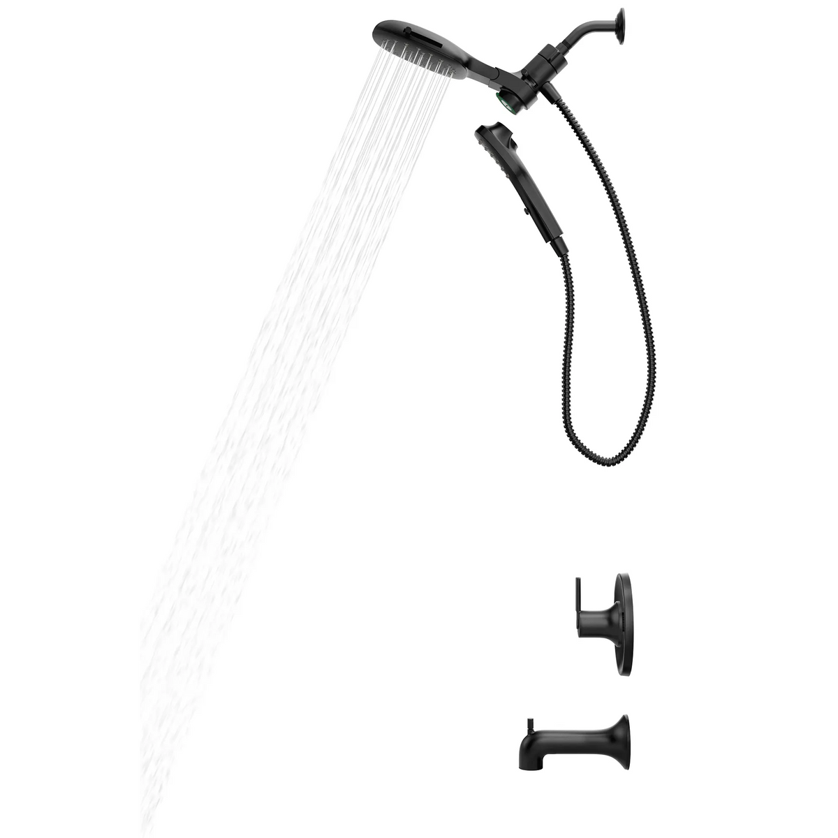 Moen Zyla Posi-Temp Tub/Shower 82140 in Matte Black (82140BL) - view 5