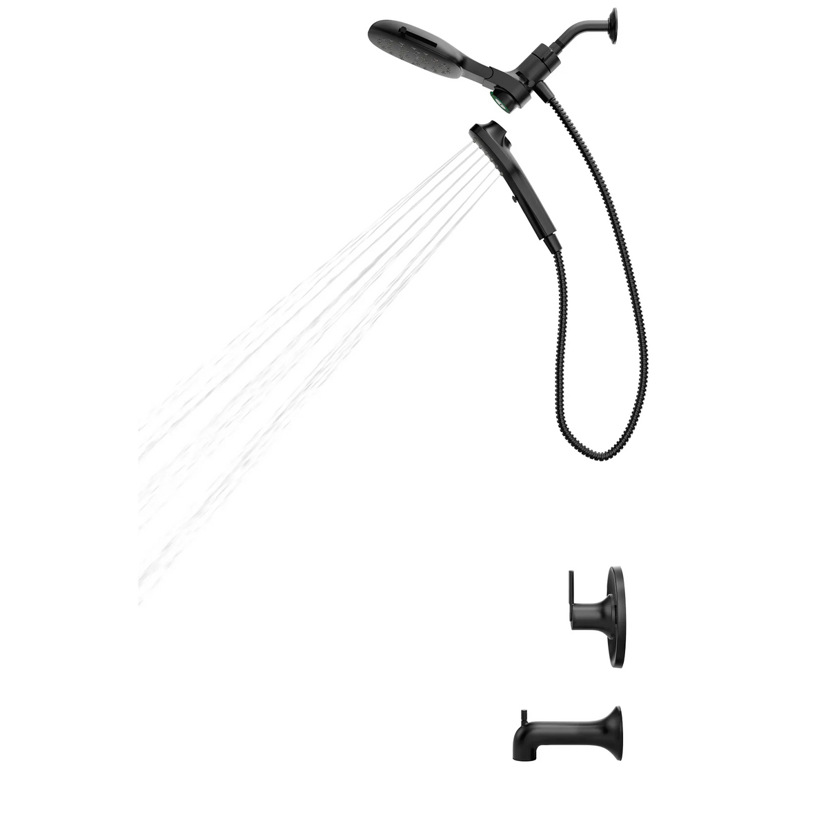 Moen Zyla Posi-Temp Tub/Shower 82140 in Matte Black (82140BL) - view 3