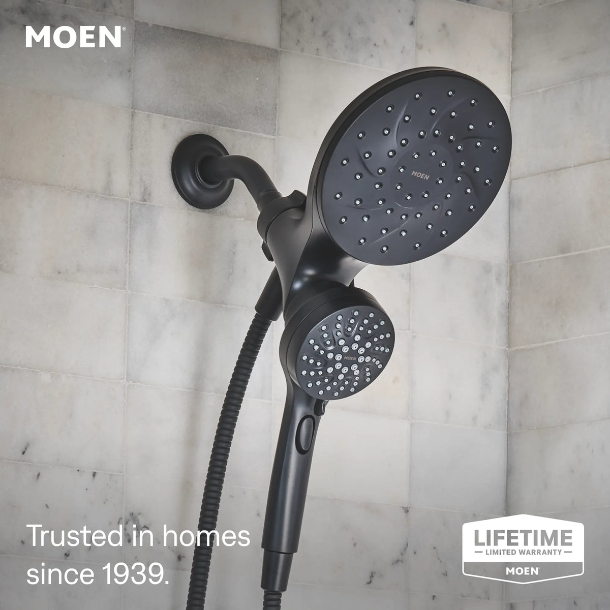 Moen Engage Posi-Temp Tub/Shower 82304 in Matte Black (82304BL)
