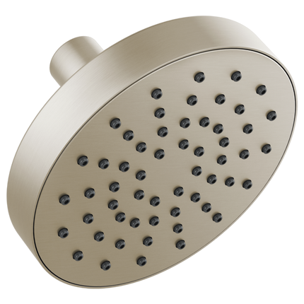 Brizo 5" Linear Round Single-Function Wall Mount Shower Head - 2.5 GPM 82392-BN-2.5 - Plumbing Market