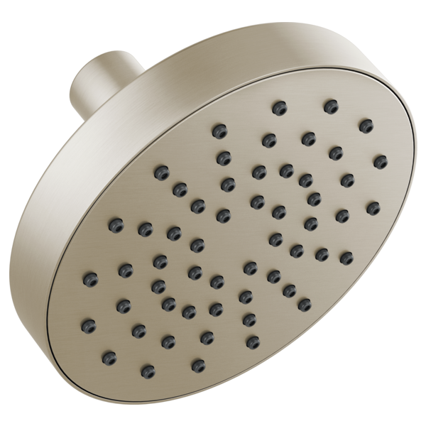 Brizo 5" Linear Round Single-Function Wall Mount Shower Head - 2.5 GPM 82392-BN-2.5 - Plumbing Market
