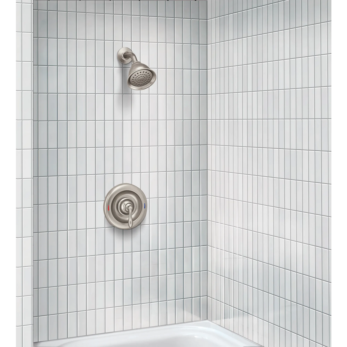 Moen Caldwell Posi-Temp Shower Only 82495EP in Spot Resist Brushed Nickel (82495EPSRN) - view 2