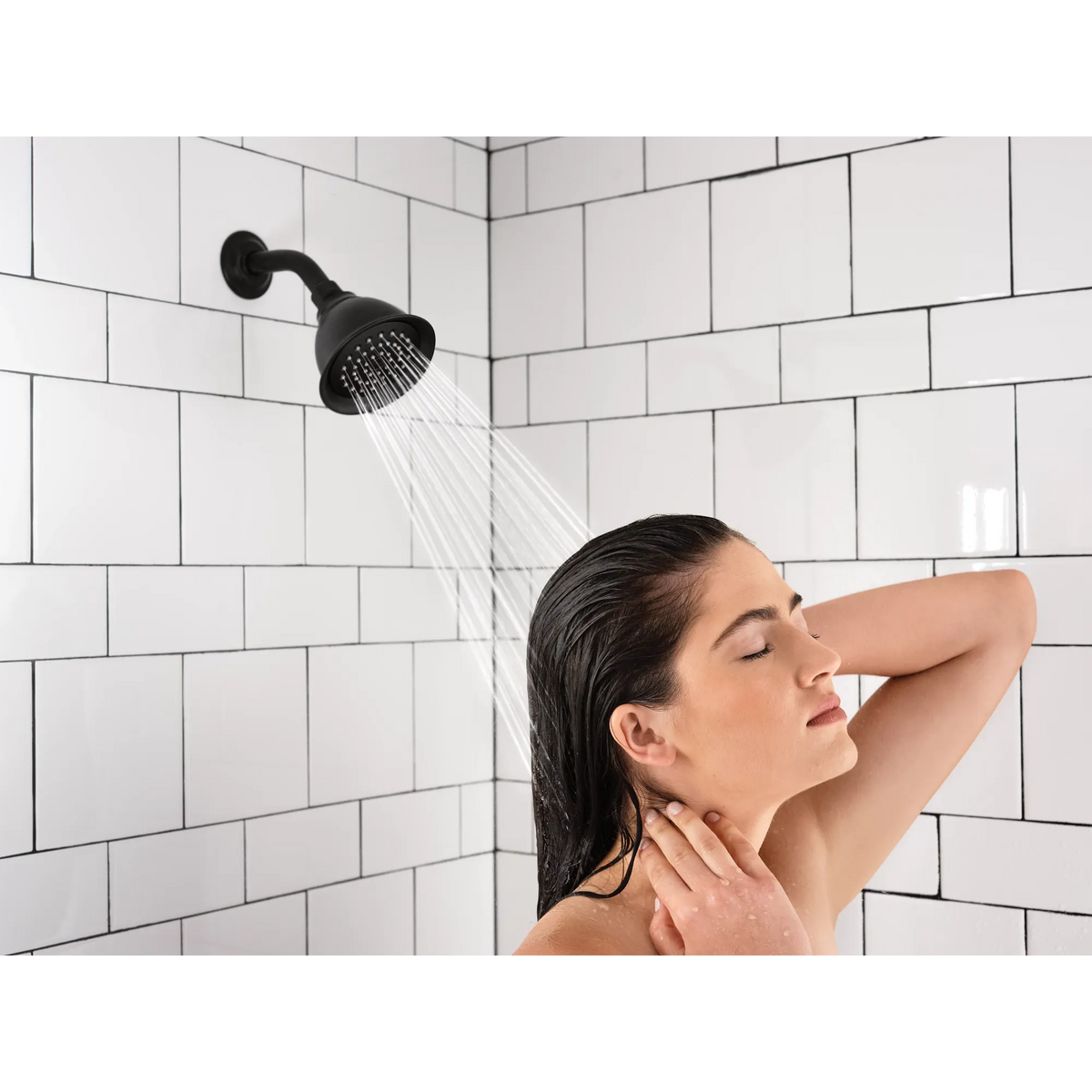Moen Caldwell Posi-Temp Eco-Performance Tub and Shower Faucet 82496EP in Matte Black (82496EPBL) - view 6