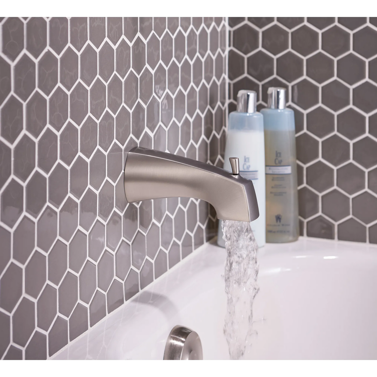 Moen Lindor Single-Handle Bathroom Faucet 82504 in Spot Resist Brushed Nickel (82504SRN) - view 7