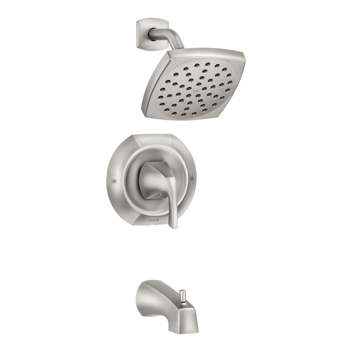 Moen Lindor Single-Handle Bathroom Faucet 82504 in Spot Resist Brushed Nickel (82504SRN)