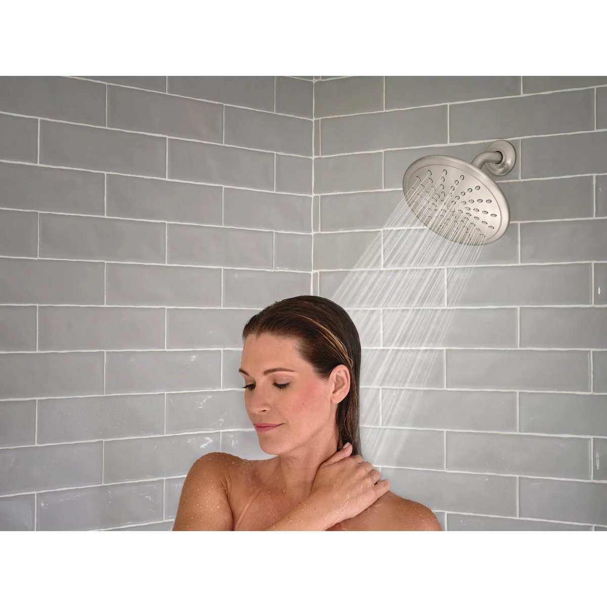 Moen Oxby Posi-Temp Tub/Shower 82660 in Spot Resist Brushed Nickel (82660SRN) - view 5