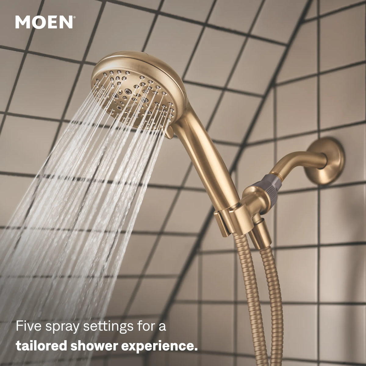 Moen Beric Posi-Temp Tub/Shower 82775 in Bronzed Gold (82775BZG) - view 5