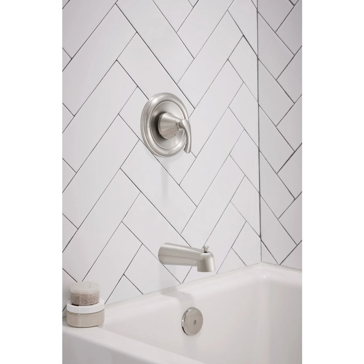 Moen Tiffin Posi-Temp Tub/Shower 82879 in Spot Resist Brushed Nickel (82879SRN) - view 7