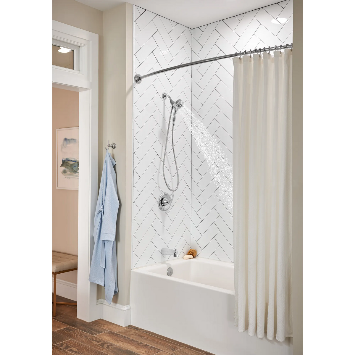 Moen Tiffin Posi-Temp Tub/Shower 82879 in Chrome (82879) - view 9