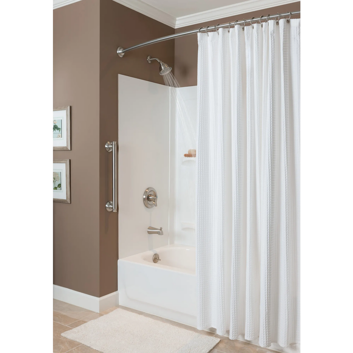 Moen Adjustable Curved Shower Rod DN2160 in Brushed Nickel (DN2160BN) - view 12
