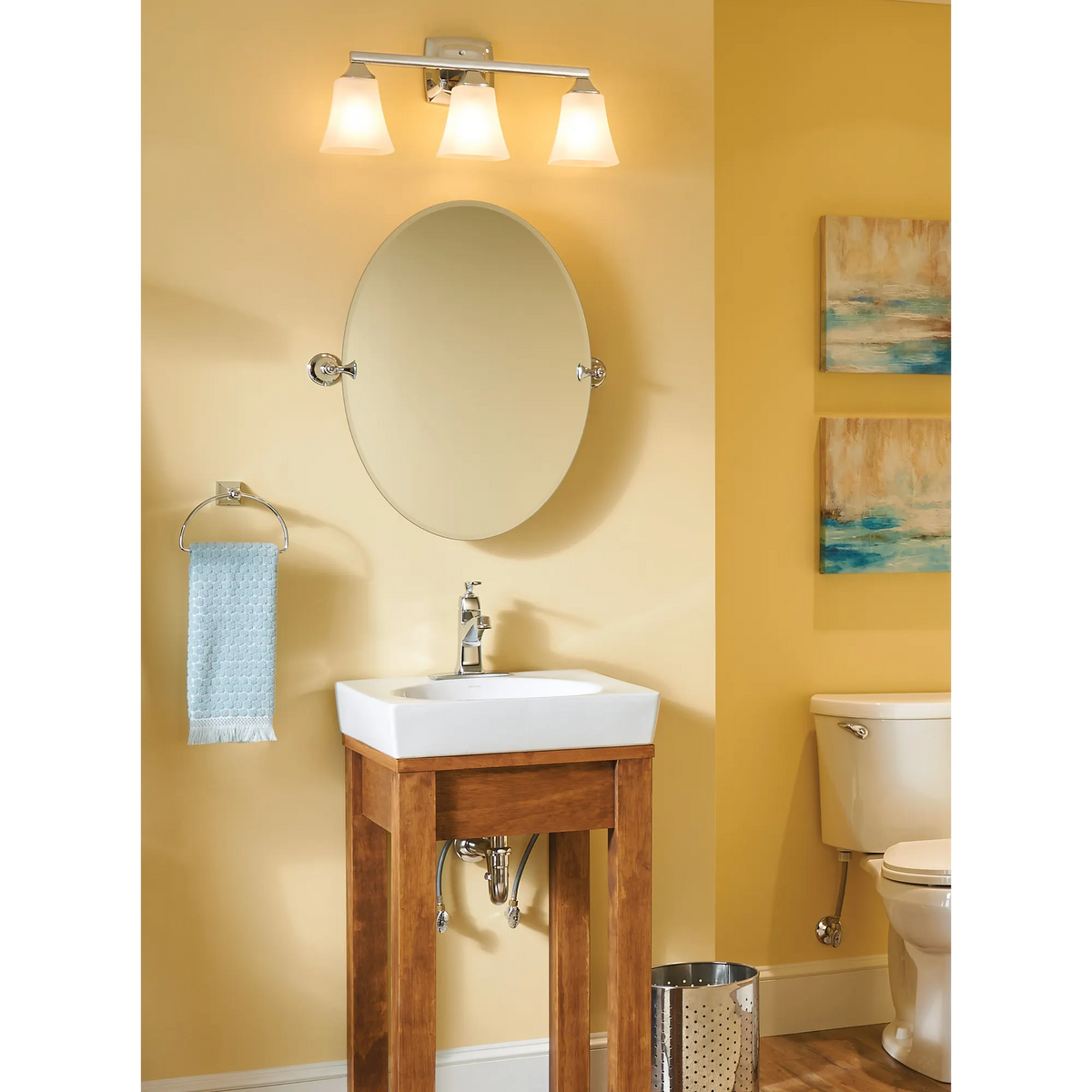 Moen Voss Three Globe Bath Light YB5163 in Chrome (YB5163CH) - view 3