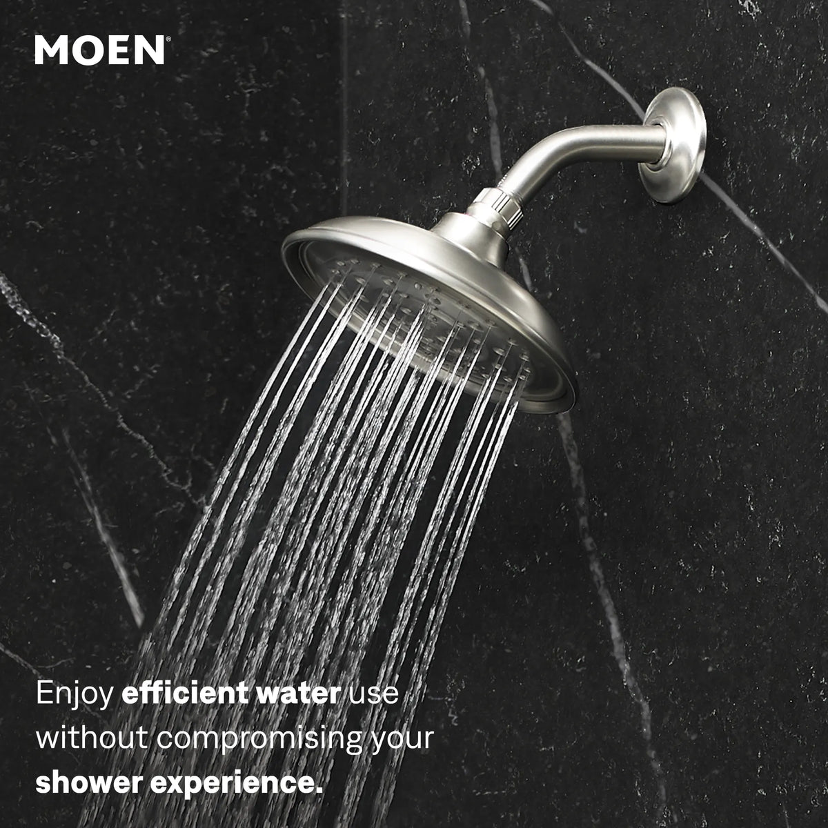 Moen Halle Posi-Temp Shower Only 82971 in Spot Resist Brushed Nickel (82971SRN) - view 4