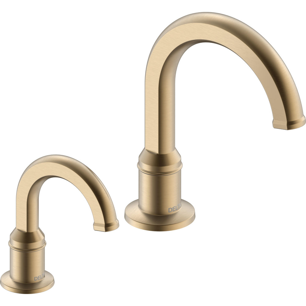 Delta Commercial 831DPA50-SD Rustica Electronic Lavatory Faucet and Soap Dispenser Combo with Proximity Sensing - Battery Operated, 0.5 gpm - Champagne Bronze