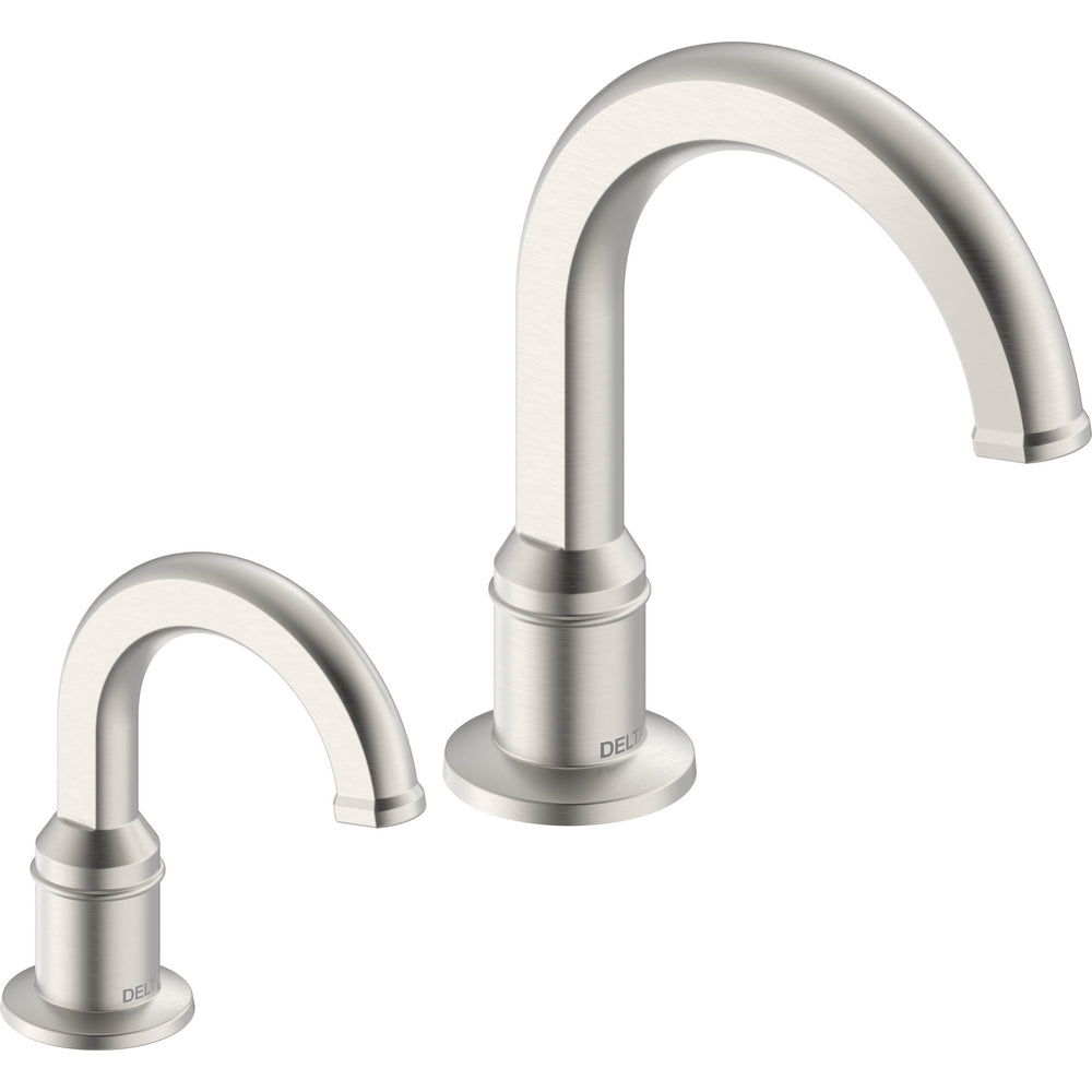Delta Commercial 831DPA90-SD Rustica Electronic Lavatory Faucet and Soap Dispenser Combo with Proximity Sensing - Battery Operated, 0.35 gpm - Stainless Steel