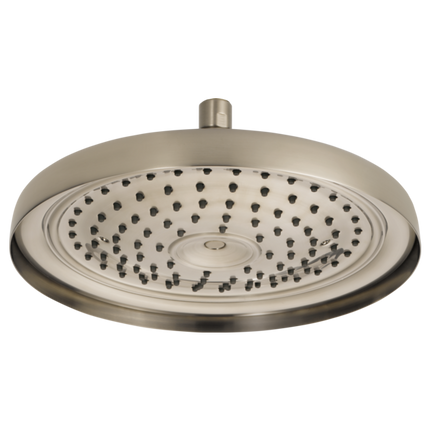 Brizo 11" Classic Round Single-Function Raincan Shower Head - 2.5 GPM 83310-BN-2.5 - Plumbing Market