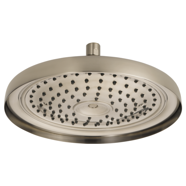Brizo 11" Classic Round Single-Function Raincan Shower Head - 2.5 GPM 83310-BN-2.5 - Plumbing Market