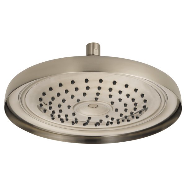 Brizo 11" Classic Round Single-Function Raincan Shower Head - 1.75 GPM 83310-BN - Plumbing Market