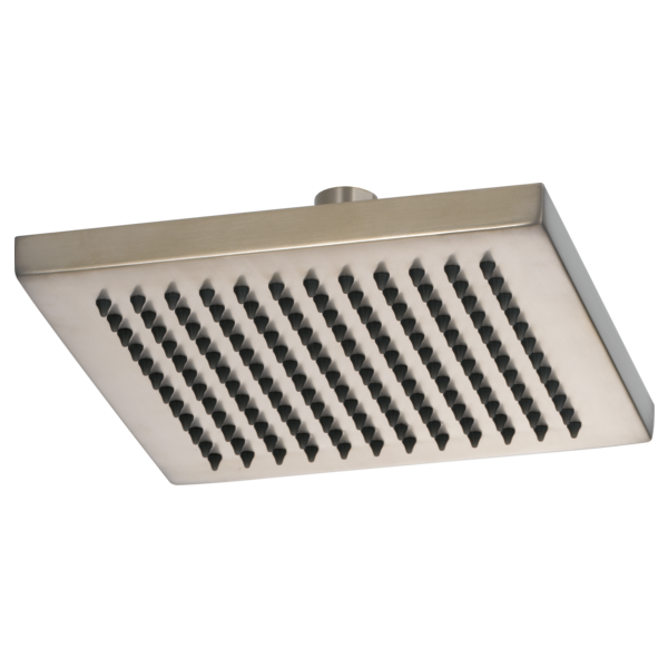 Brizo 8" Linear Square Single-Function Raincan Shower Head - 2.5 GPM 83341-BN-2.5 - Plumbing Market