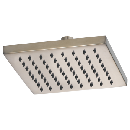 Brizo 8" Linear Square Single-Function Raincan Shower Head - 1.75 GPM 83341-BN - Plumbing Market