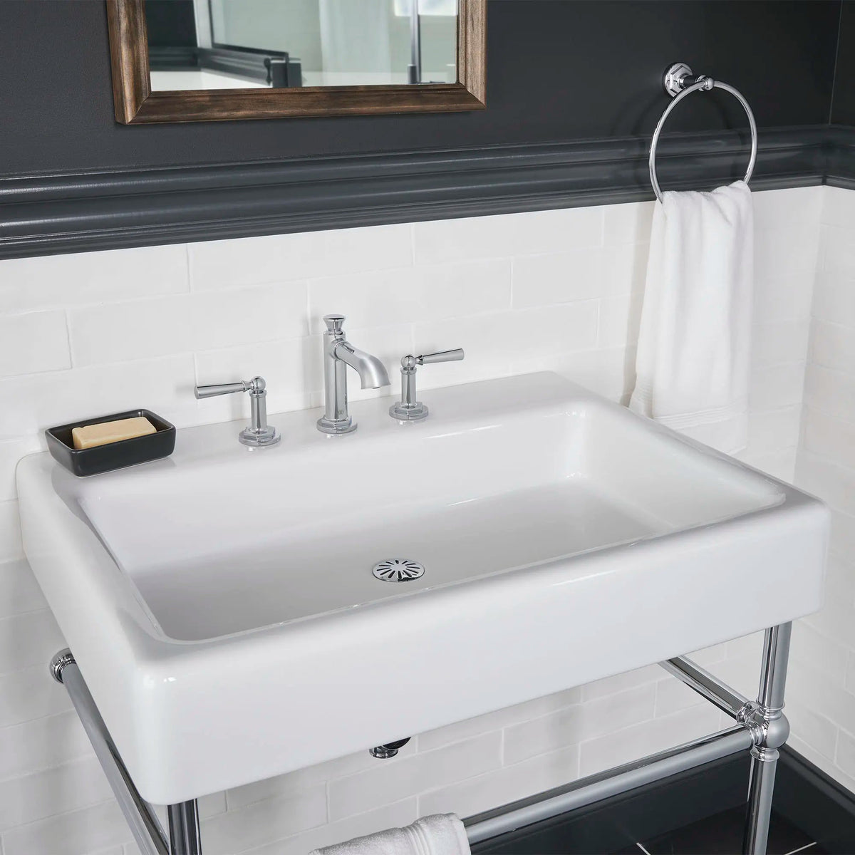 DXV Oak Hill 30 in. Console Legs in Polished Chrome (D21411030.100) - view 5