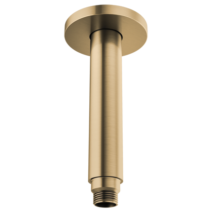 Brizo 6" Dual Waterway Ceiling Mount Shower Arm and Flange 83992-06MF-GL - Plumbing Market