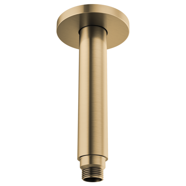 Brizo 6" Dual Waterway Ceiling Mount Shower Arm and Flange 83992-06MF-GL - Plumbing Market