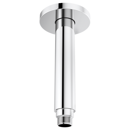 Brizo 6" Dual Waterway Ceiling Mount Shower Arm and Flange 83992-06MF-PC - Plumbing Market