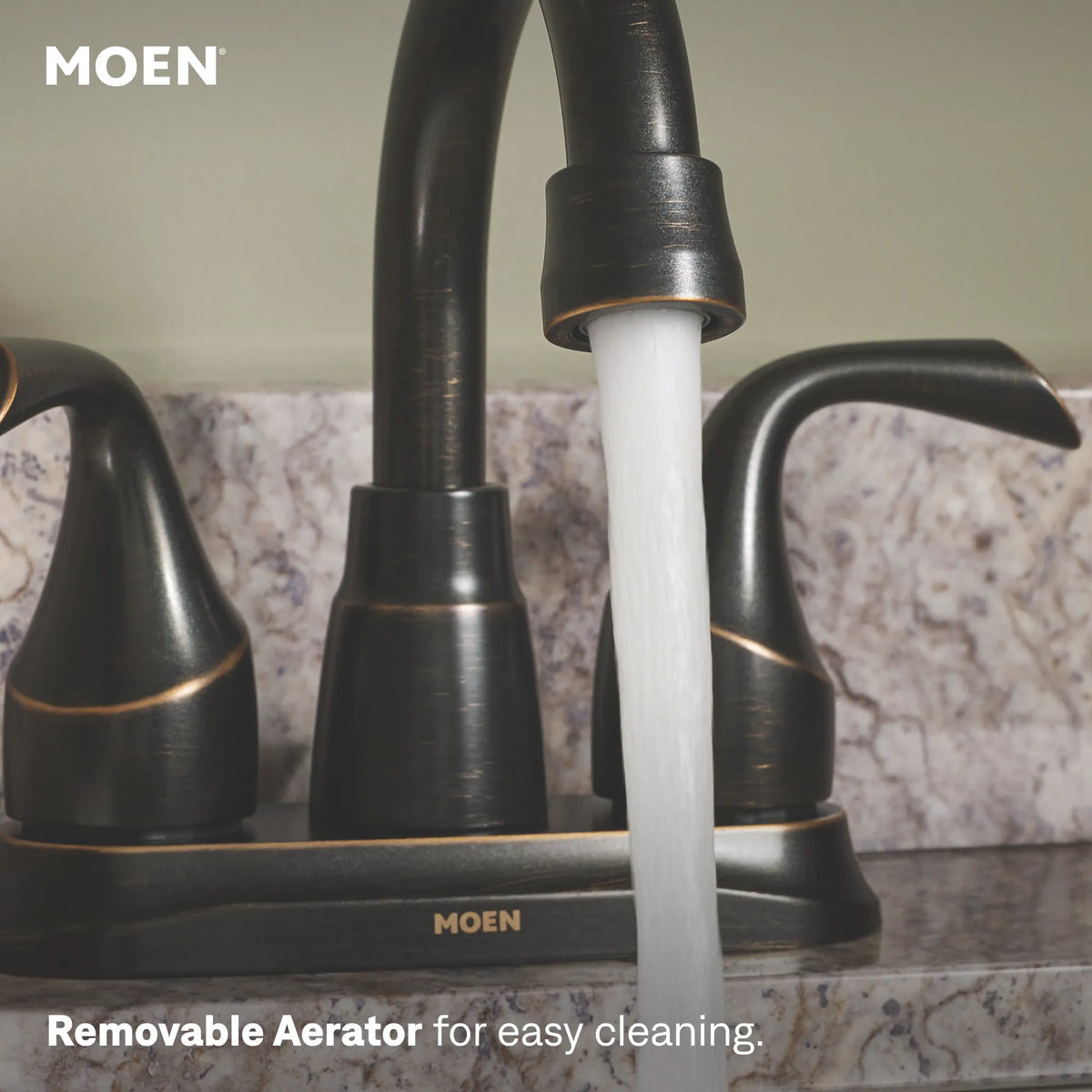 Moen Idora Two-Handle Bathroom Faucet 84115 in Mediterranean Bronze (84115BRB) - view 4