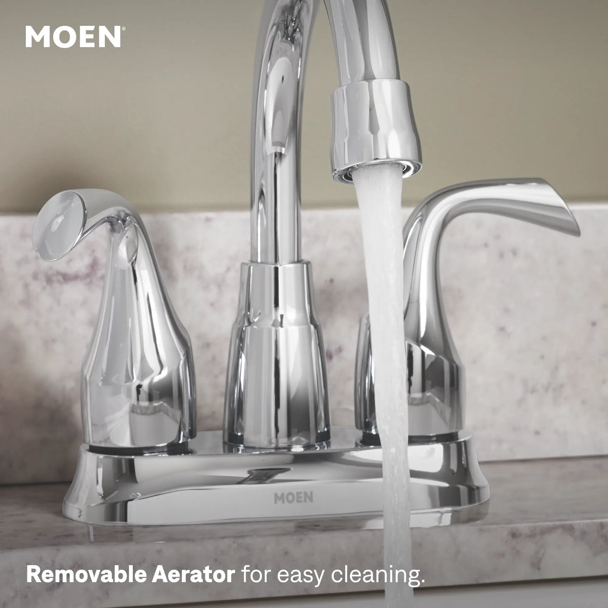 Moen Idora Two-Handle Bathroom Faucet 84115 in Chrome (84115) - view 4