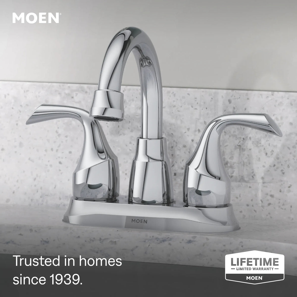 Moen Idora Two-Handle Bathroom Faucet 84115 in Chrome (84115) - view 2