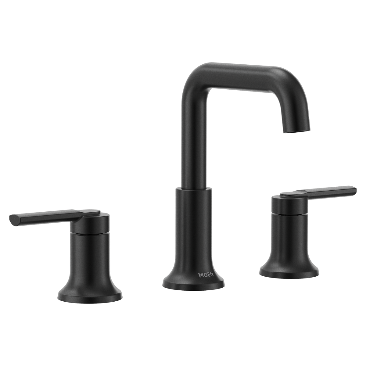 Moen Zyla Two-Handle High-Arc Widespread Bathroom Faucet 84142 in Matte Black (84142BL)